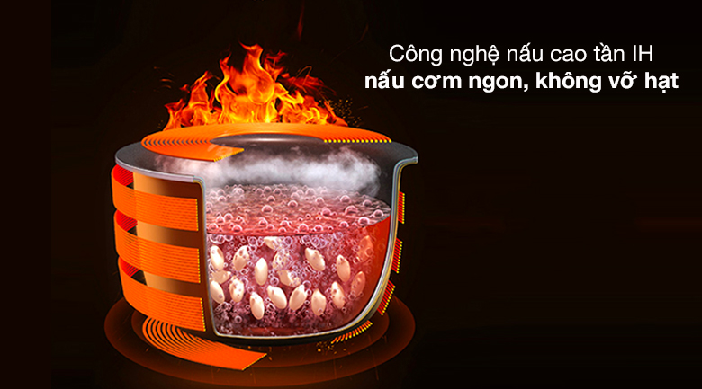 Nồi cơm điện cao tần Tiger 1.8 lít JKW-A18W - Công nghệ nấu cao tần IH Nồi cơm điện cao tần Tiger 1.8 lít JKW-A18W - Công nghệ nấu cao tần IH