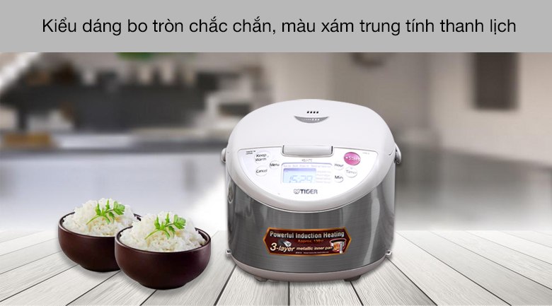 Nồi cơm điện cao tần Tiger 1.8 lít JKW-A18W - Thiết kế kiểu bo tròn chắc chắn Nồi cơm điện cao tần Tiger 1.8 lít JKW-A18W - Thiết kế kiểu bo tròn chắc chắn