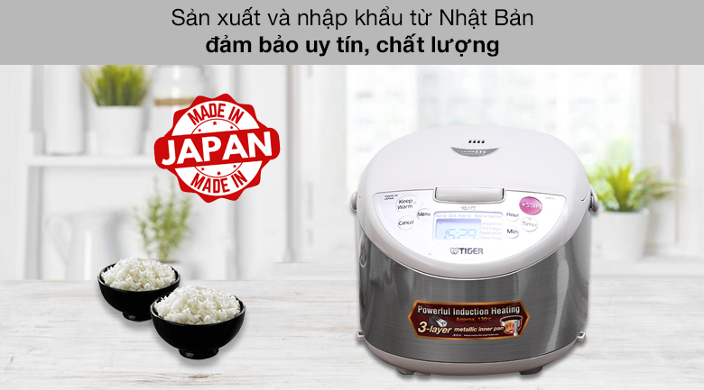 Nồi cơm điện cao tần Tiger 1.8 lít JKW-A18W - Thương hiệu Tiger - Nhật Bản Nồi cơm điện cao tần Tiger 1.8 lít JKW-A18W - Thương hiệu Tiger - Nhật Bản