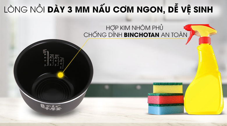 Lòng nồi - Nồi cơm cao tần Toshiba 1.8 lít RC-18IP1PV.
