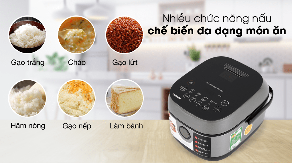 Nồi cơm cao tần Toshiba 1 lít RC-10IP1PV - Chức năng nấu Nồi cơm cao tần Toshiba 1 lít RC-10IP1PV - Chức năng nấu