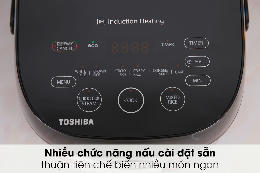 Nồi cơm cao tần Toshiba 1 lít RC-10IX1PV - Chức năng nấu Nồi cơm cao tần Toshiba 1 lít RC-10IX1PV - Chức năng nấu