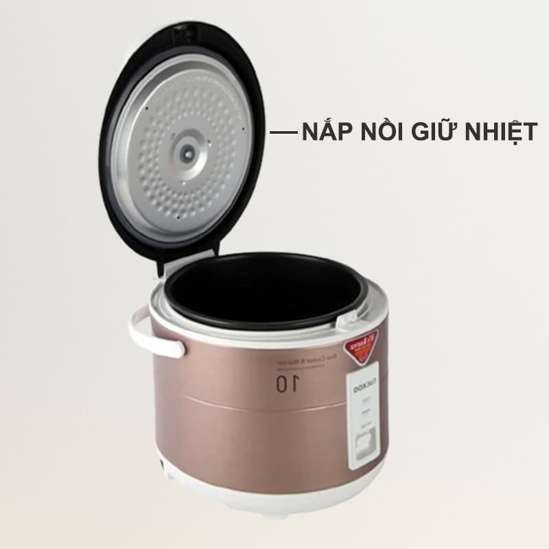 Cuckoo 1.8 lít CR-1065/MTBRVNCV - Nâu cung cấp khả năng giữ nhiệt tốt
