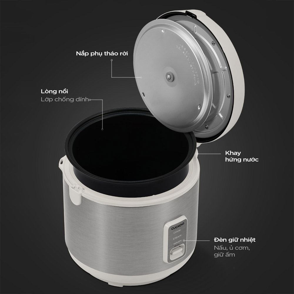 noi-com-dien-cuckoo-cr-1415-gwvncv-116165-2 Lòng nồi chống dính của Nồi Cơm Điện Cuckoo CR-1415/GWVNCV