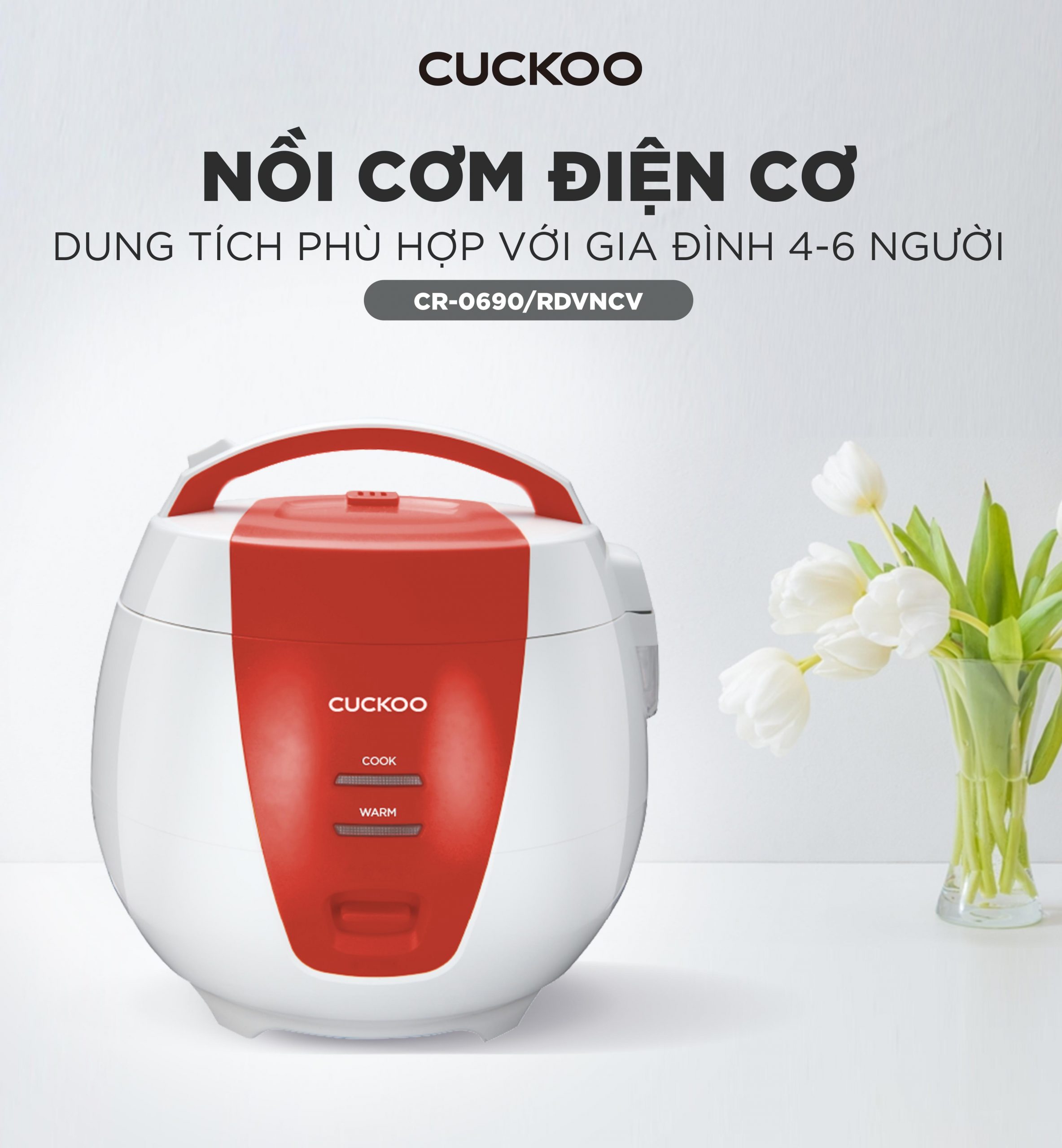 Nồi cơm điện nắp gài Cuckoo 1.08 lít CR-0690/RDVNCV