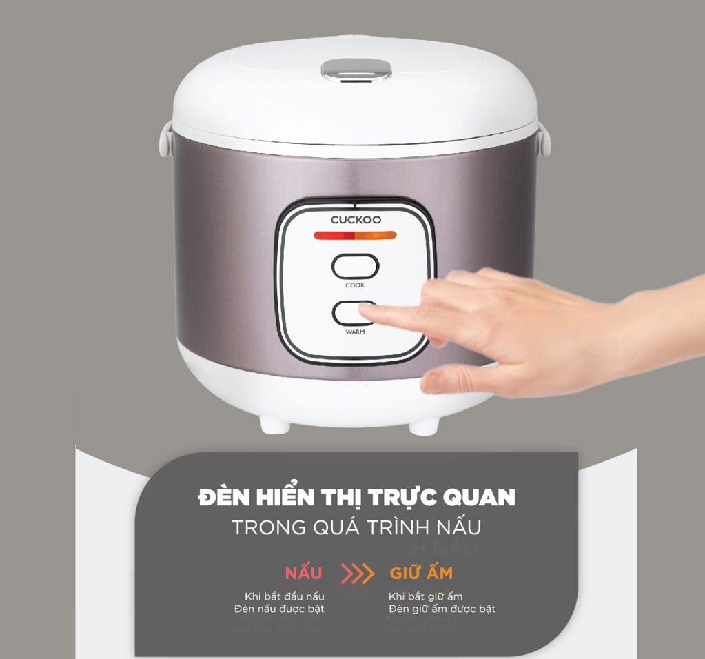 noi-com-dien-nap-gai-cuckoo-1-8-lit-cr-1005-bswhcrvncv-89469-2 Bảng điều khiển nút nhấn có đèn hiển thị