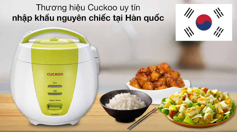 Nồi cơm điện nắp gài Cuckoo 1 lít CR-0661/GRVNCV