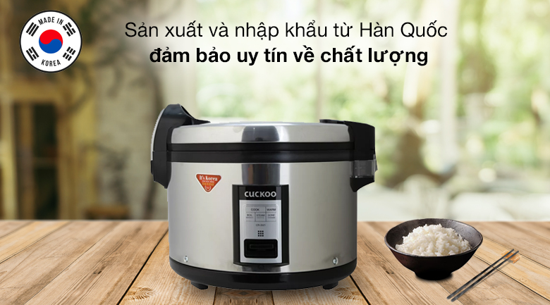 Nồi cơm điện nắp gài Cuckoo 6.3 lít CR-3521/BKSTVNCV