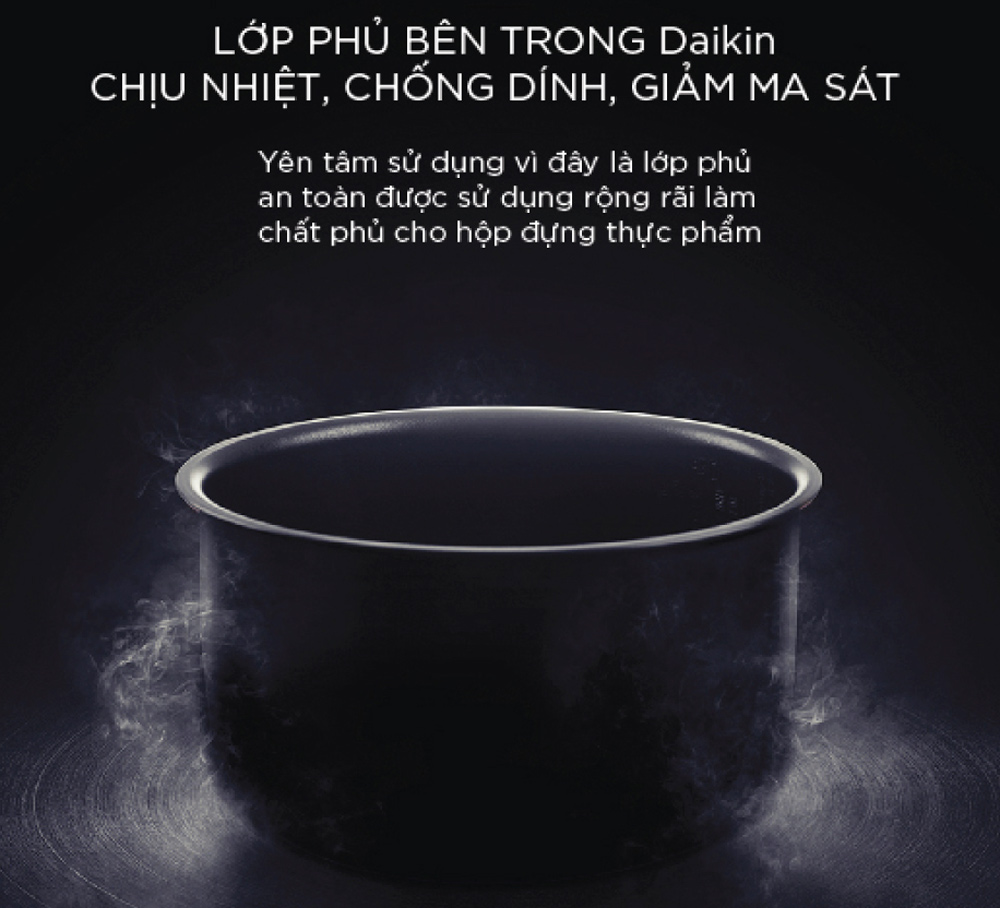 Lòng nồi Cuckoo CR-3555 phủ chống dính Daikin