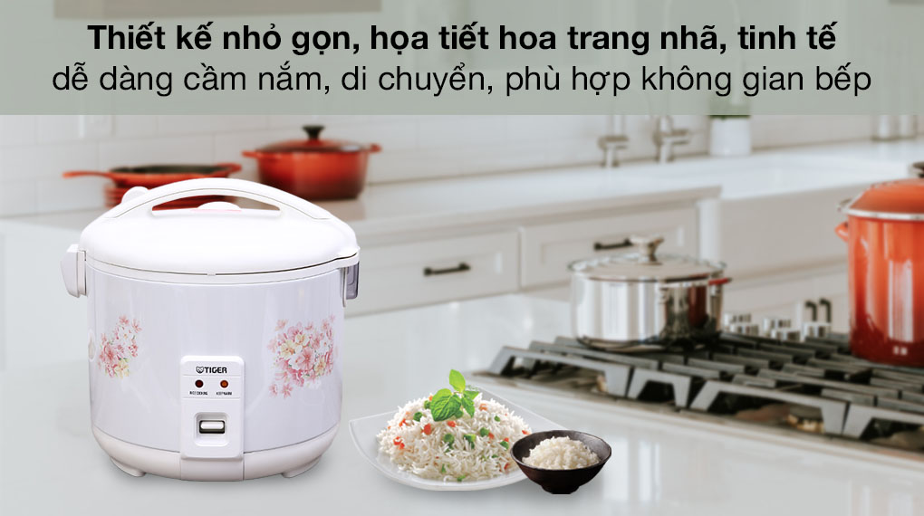 Nồi cơm điện nắp gài Tiger 1.8 lít JNP-1800 - Thiết kế