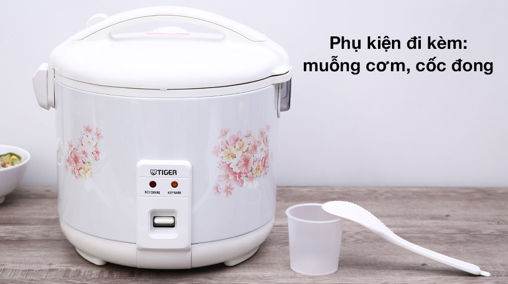 Nồi cơm điện nắp gài Tiger 1.8 lít JNP-1800 - Phụ kiện đi kèm