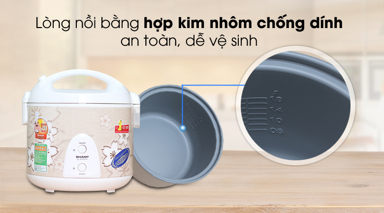 Lòng nồi -Nồi cơm điện Sharp 1.8L KS-N191ETV "SB"