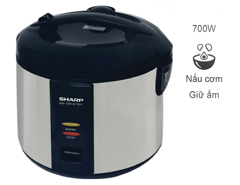 Nồi cơm điện Sharp KS-19TJV "ST" công suất 700W