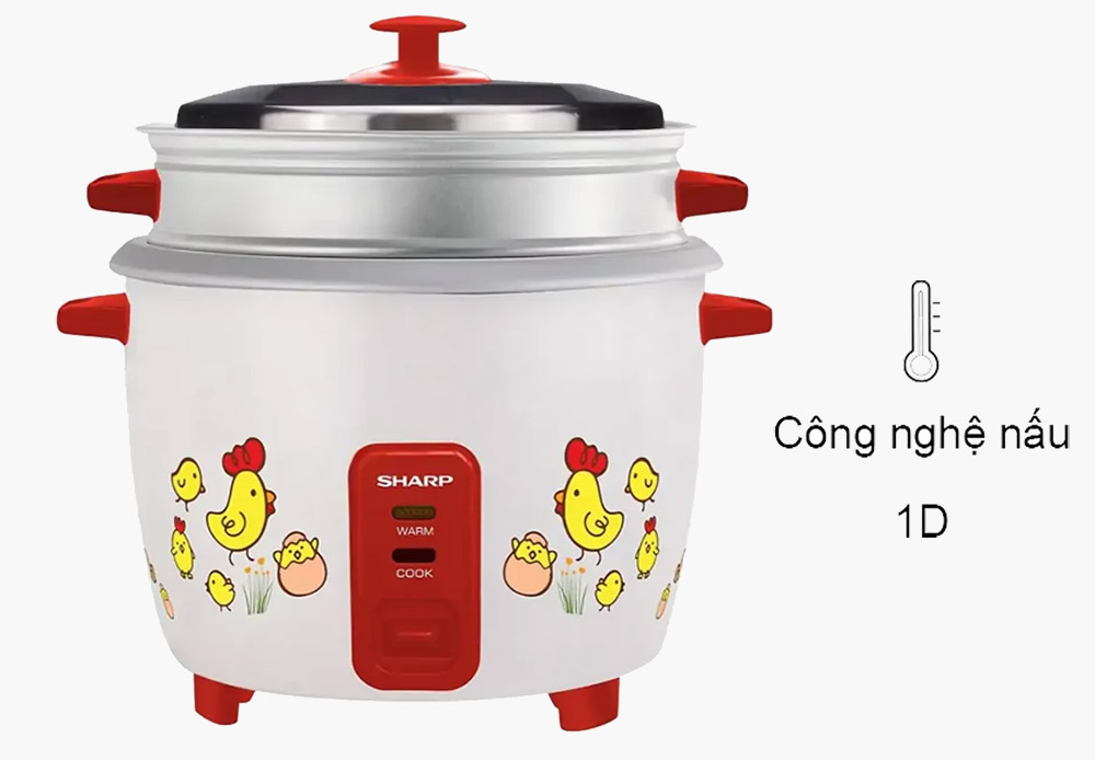 noi-com-dien-sharp-ksh-d28sv-ch-2-2lit-39559-2 Sharp KSH-D28SV-CH tích hợp công nghệ nấu 1D