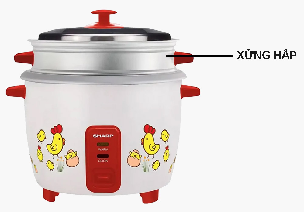 noi-com-dien-sharp-ksh-d28sv-ch-2-2lit-39559-4 Sharp KSH-D28SV-CH 2.2lít trang bị xửng hấp
