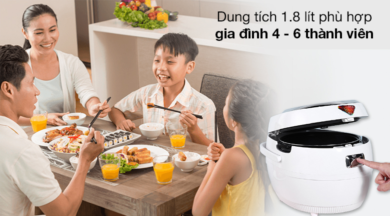 Dung tích - Nồi cơm điện tử Cuckoo 1.8 lít CR-1020F Dung tích - Nồi cơm điện tử Cuckoo 1.8 lít CR-1020F