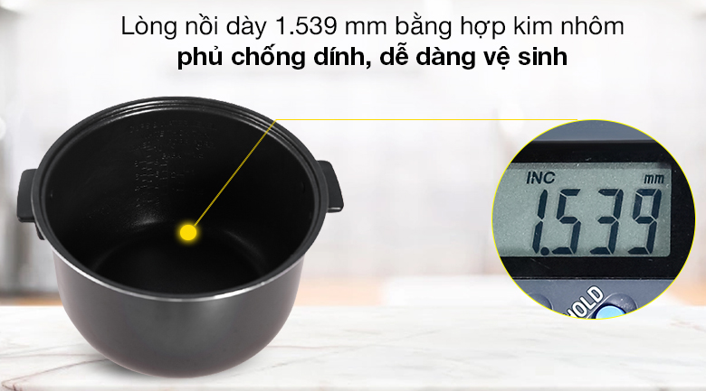 Lòng nồi - Nồi cơm điện tử Cuckoo 1.8 lít CR-1020F Lòng nồi - Nồi cơm điện tử Cuckoo 1.8 lít CR-1020F
