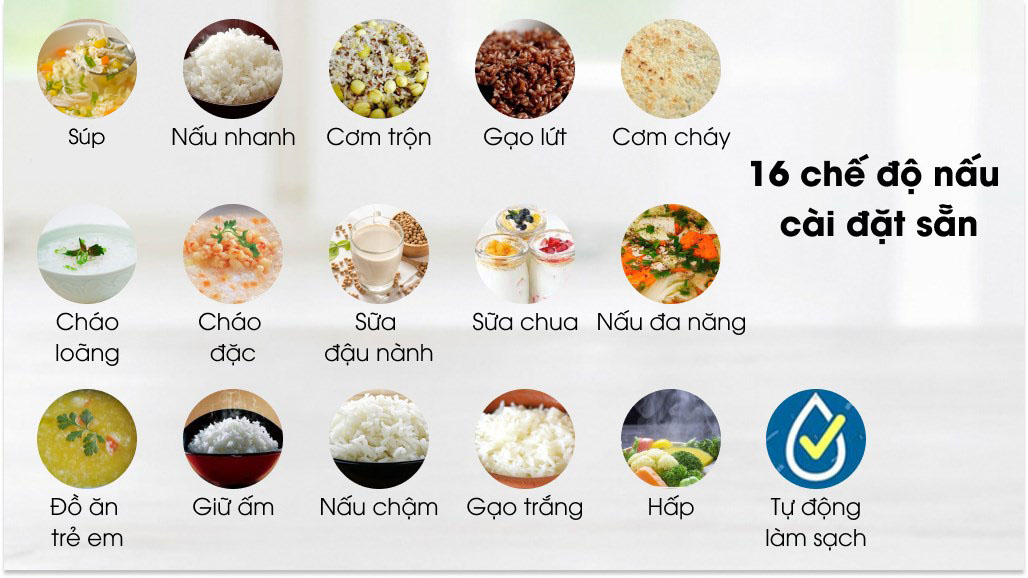 Nồi cơm điện tử Cuckoo 1.8 lít CR-1020F - Chế độ nấu Nồi cơm điện tử Cuckoo 1.8 lít CR-1020F - Chế độ nấu