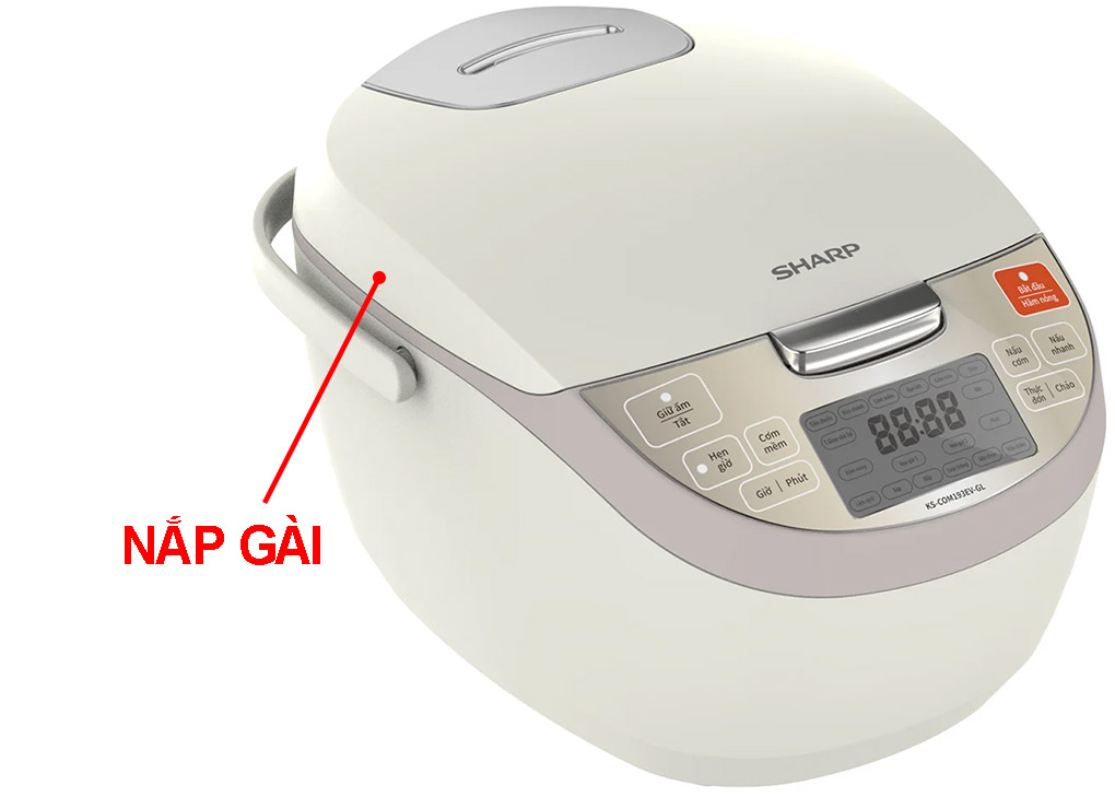 Bộ phận nắp gài của nồi cơm điện Sharp KS-COM193EV-GL 1.8 lít 