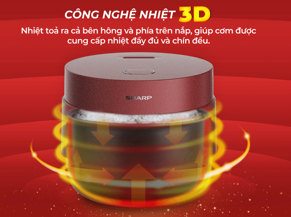 noi com dien tu sharp 1 lit ks com100dv rd 92092 2