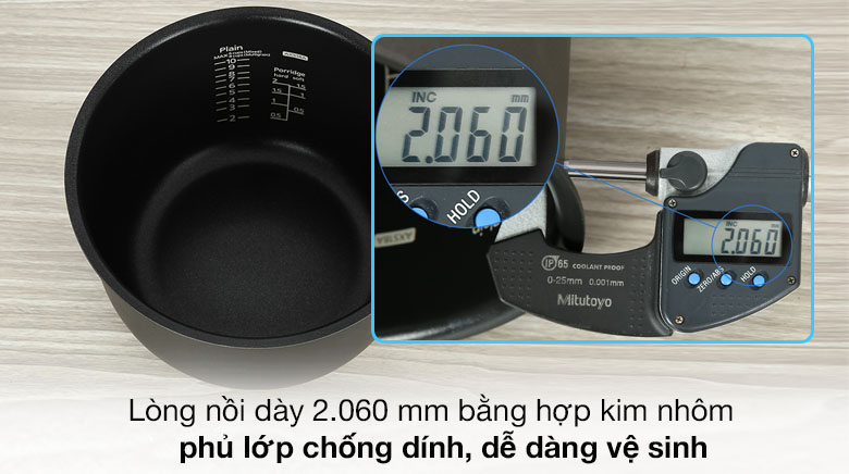 Nồi cơm điện tử Tiger 1.8 lít JAX-S18W - Lòng nồi