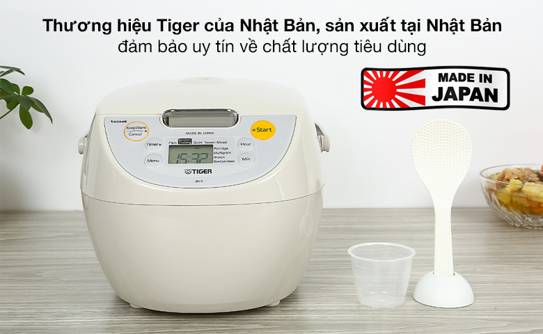 Thương hiệu - Nồi cơm điện tử Tiger 1.8 lít JBV-S18W