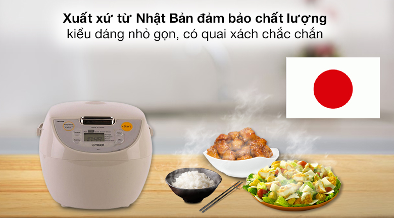Xuất xứ - Nồi cơm điện tử Tiger 1 lít JBV-S10W