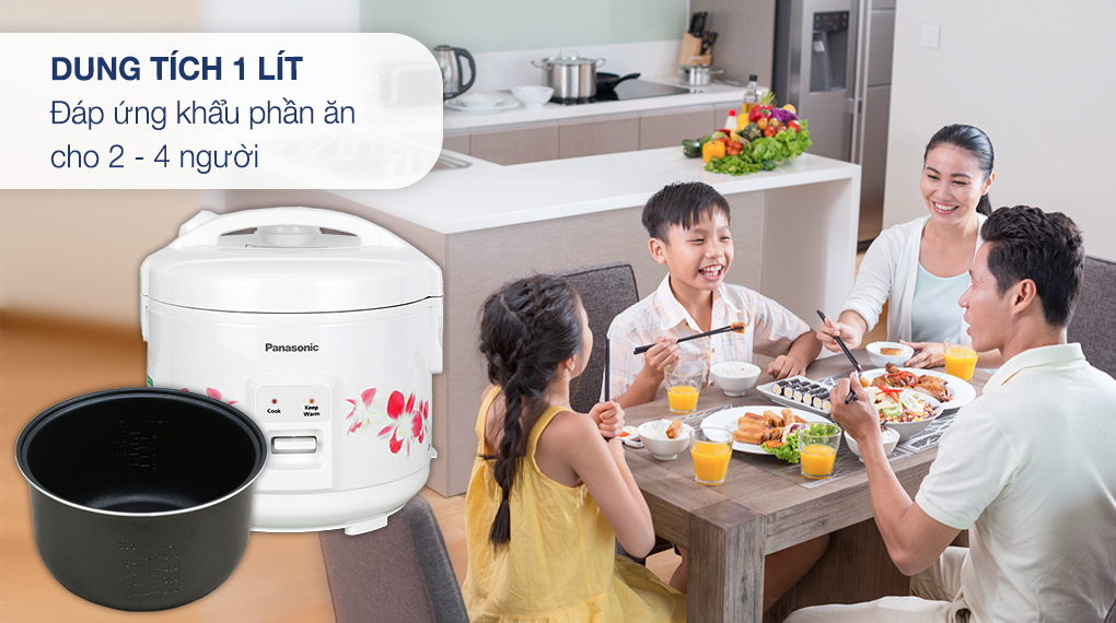 Nồi cơm nắp gài Panasonic 1 lít SR-MVN10FRAX - Dung tích Nồi cơm nắp gài Panasonic 1 lít SR-MVN10FRAX - Dung tích