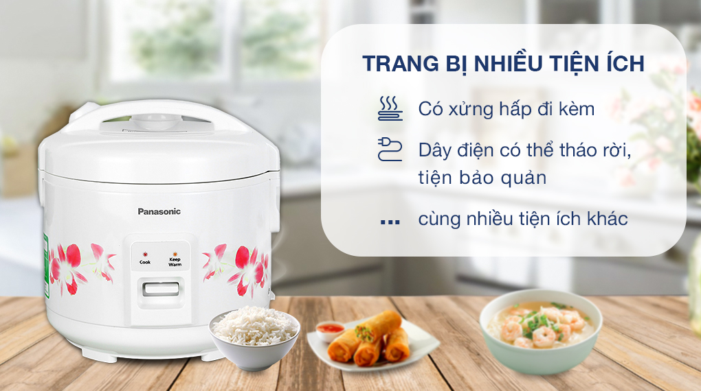 Nồi cơm nắp gài Panasonic 1 lít SR-MVN10FRAX - Tiện ích Nồi cơm nắp gài Panasonic 1 lít SR-MVN10FRAX - Tiện ích