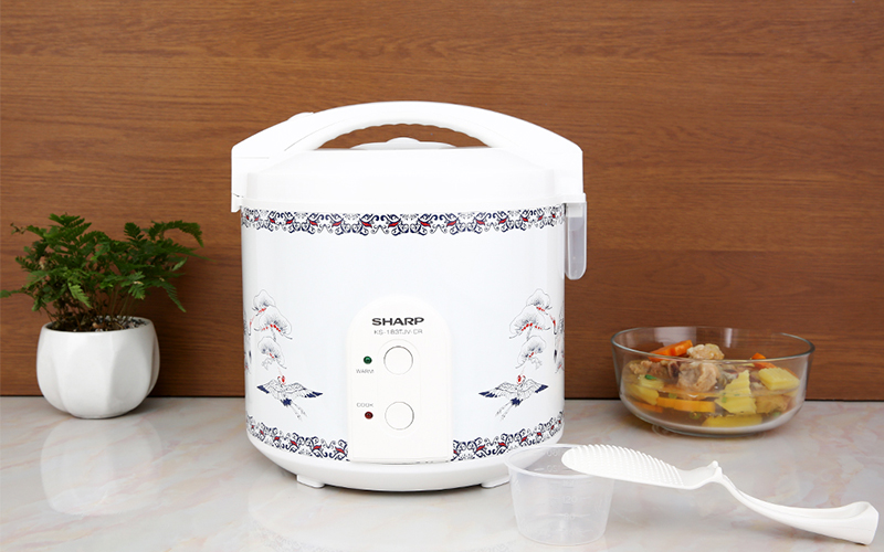 Nồi cơm nắp gài Sharp 1.8 lít KS-183TJV(CR)