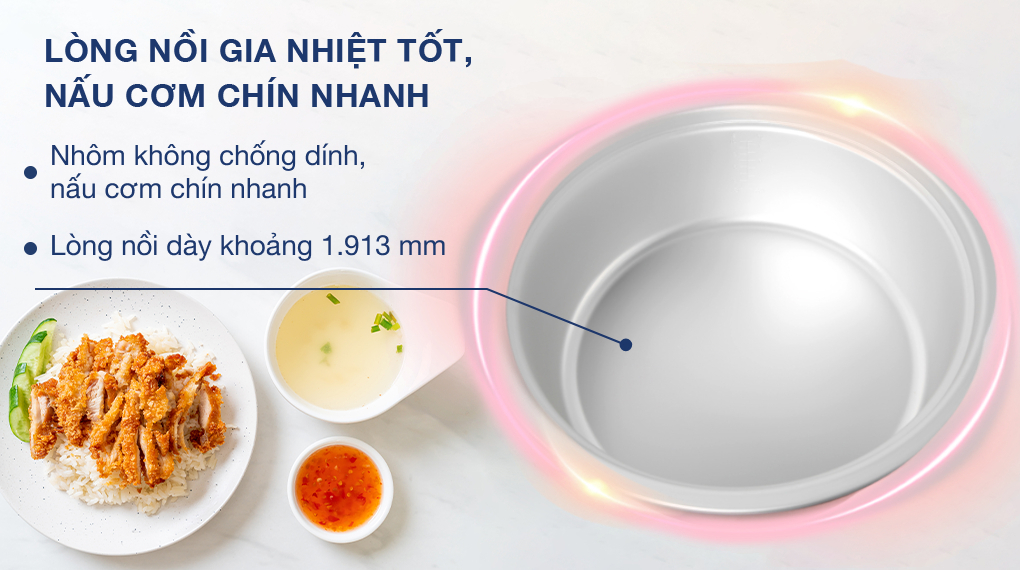 Nồi cơm nắp rời Sharp 10 lít KSH-D1010V - Lòng nồi Nồi cơm nắp rời Sharp 10 lít KSH-D1010V - Lòng nồi