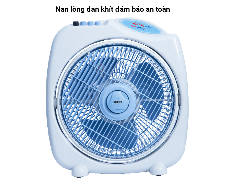 Quạt bàn đảo Senko BD1012 - Màu xám | nan lòng đan khít an toàn