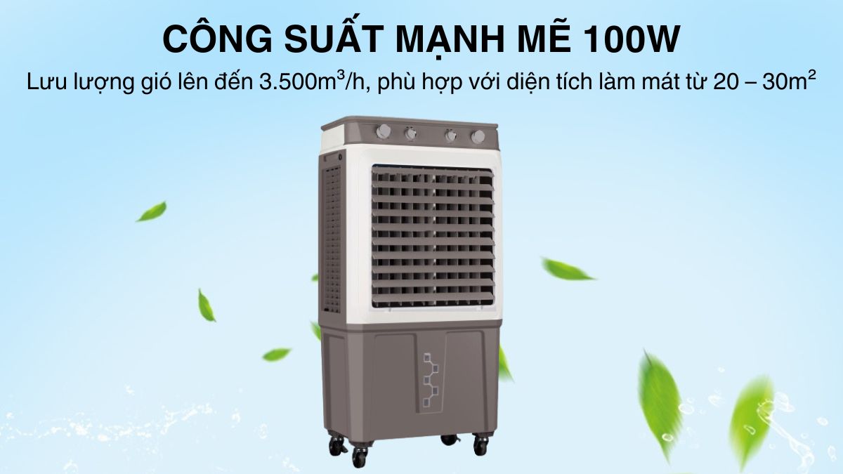 Kangaroo KG50F92 hoạt động với công suất làm mát mạnh mẽ 100W
