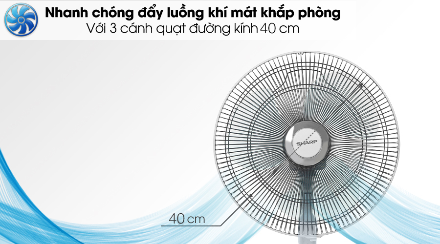 Quạt lửng Sharp PJ-L40RV-WH - Cánh quạt Quạt lửng Sharp PJ-L40RV-WH - Cánh quạt