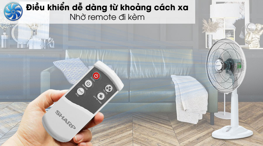 Remote - Quạt lửng Sharp PJ-L40RV-WH Remote - Quạt lửng Sharp PJ-L40RV-WH