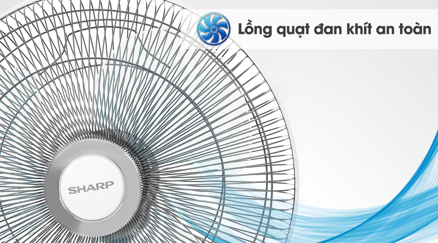 An toàn - Quạt lửng Sharp PJ-L40RV-WH An toàn - Quạt lửng Sharp PJ-L40RV-WH