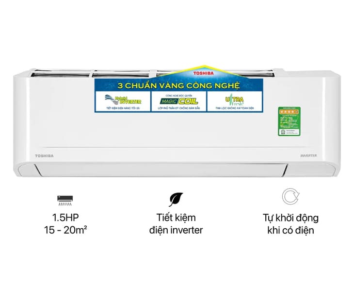 Máy lạnh Toshiba Inverter 1.5 HP RAS-H13S4KCV2G-V