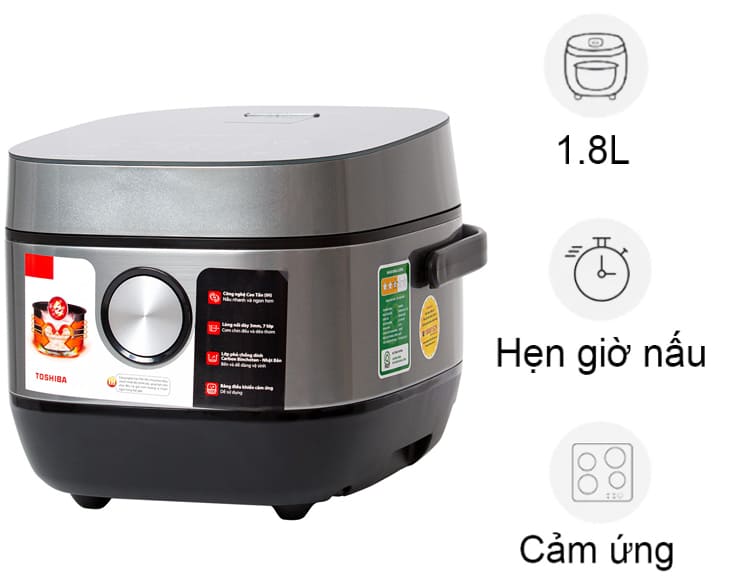 Nồi cơm cao tần Toshiba 1.8 lít RC-18IP1PV