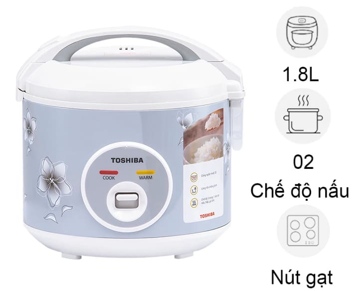 Nồi cơm điện Toshiba 1.8 lít RC-18JFM(H)VN