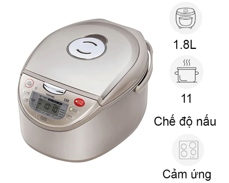 Nồi cơm cao tần Toshiba 1.8 lít RC-18RH(CG)VN