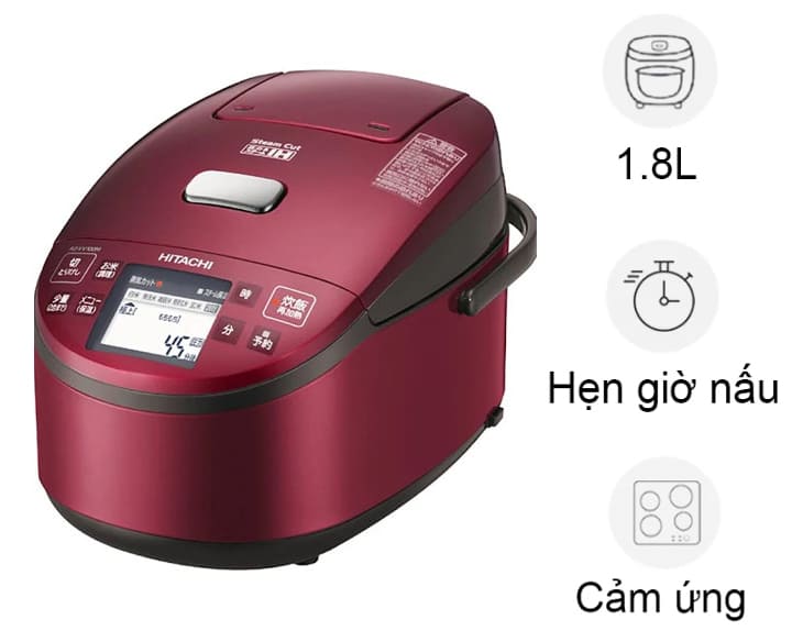 Nồi cơm điện cao tần Hitachi 1.8 lít RZ-KV180YS