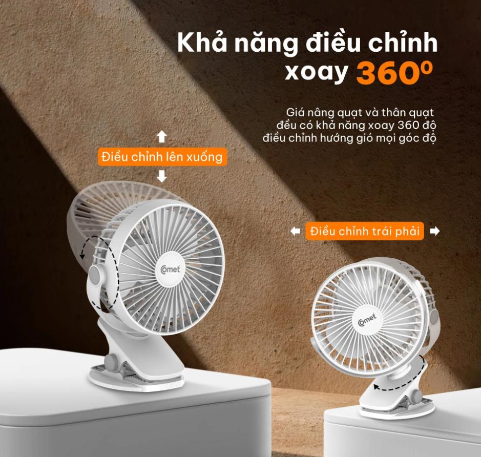 Quạt sạc Comet CRF0705