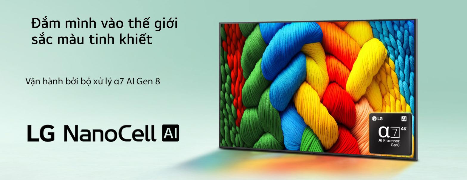 Smart Tivi LG NanoCell AI 4K 43 inch 43NANO80ASA