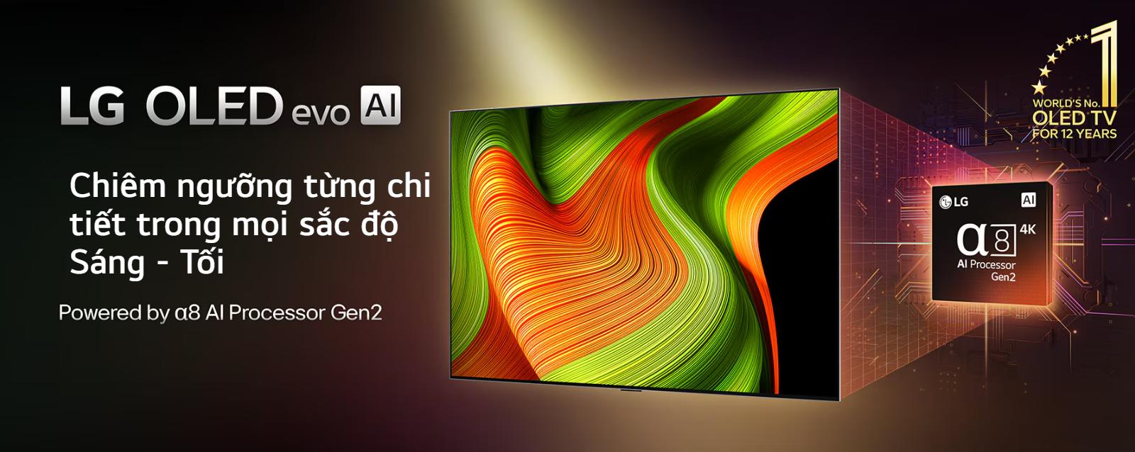 Smart Tivi OLED LG AI 4K 65 inch OLED65B5PSA