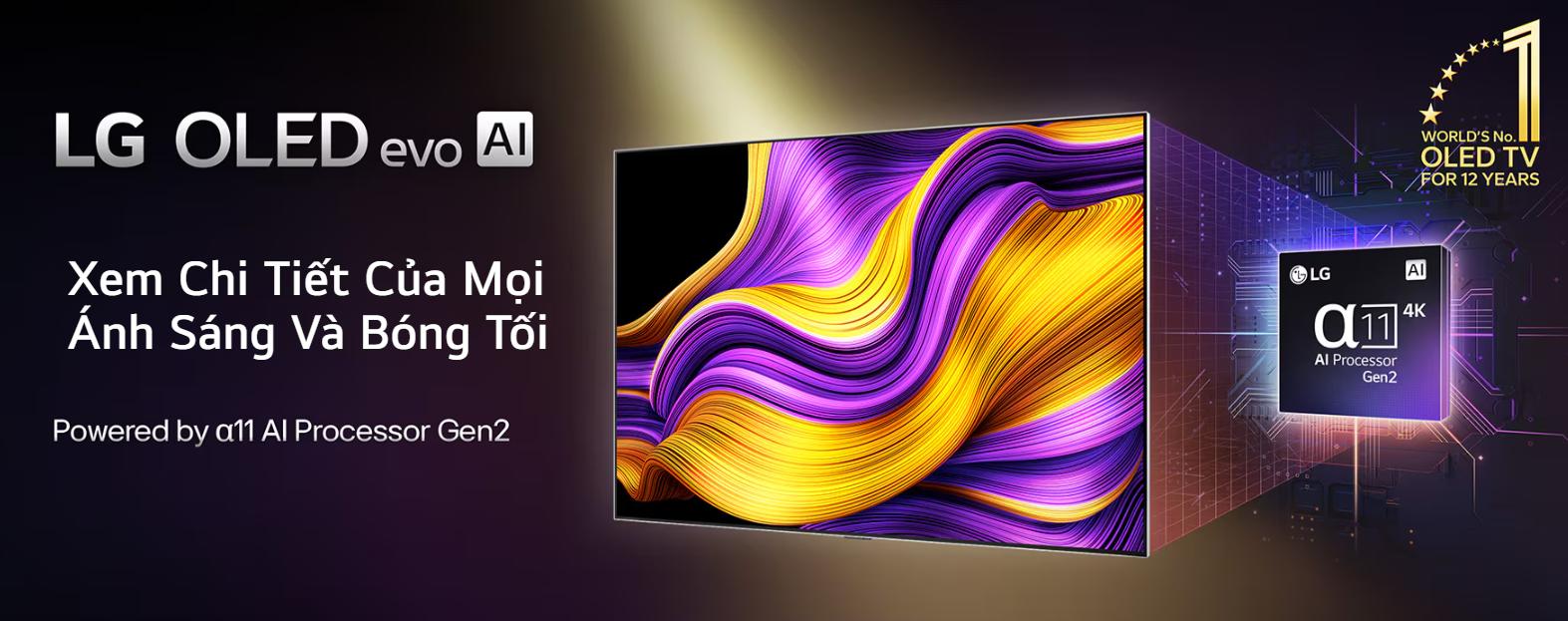 Smart Tivi OLED LG evo AI 4K 97 inch OLED97G5PSA
