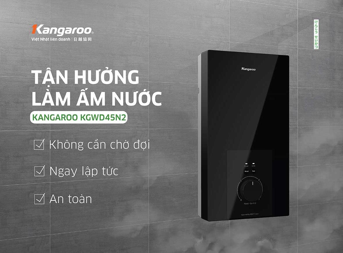 Máy nước nóng trực tiếp Kangaroo 4500W KGWD45N2