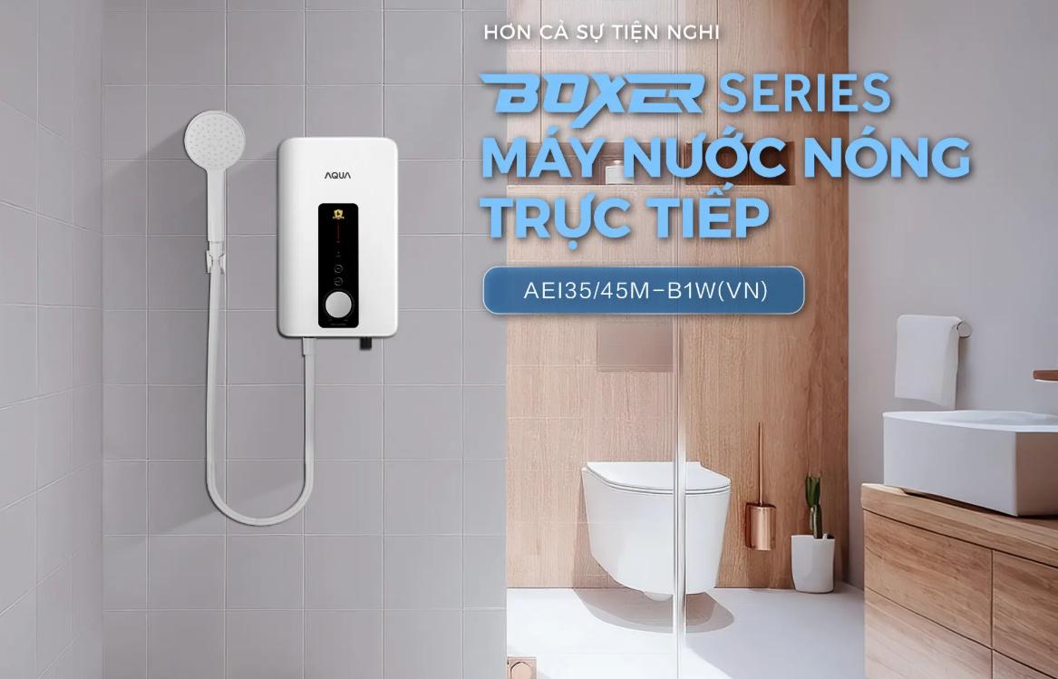 Máy nước nóng trực tiếp Aqua AEI45M-B1W(VN)