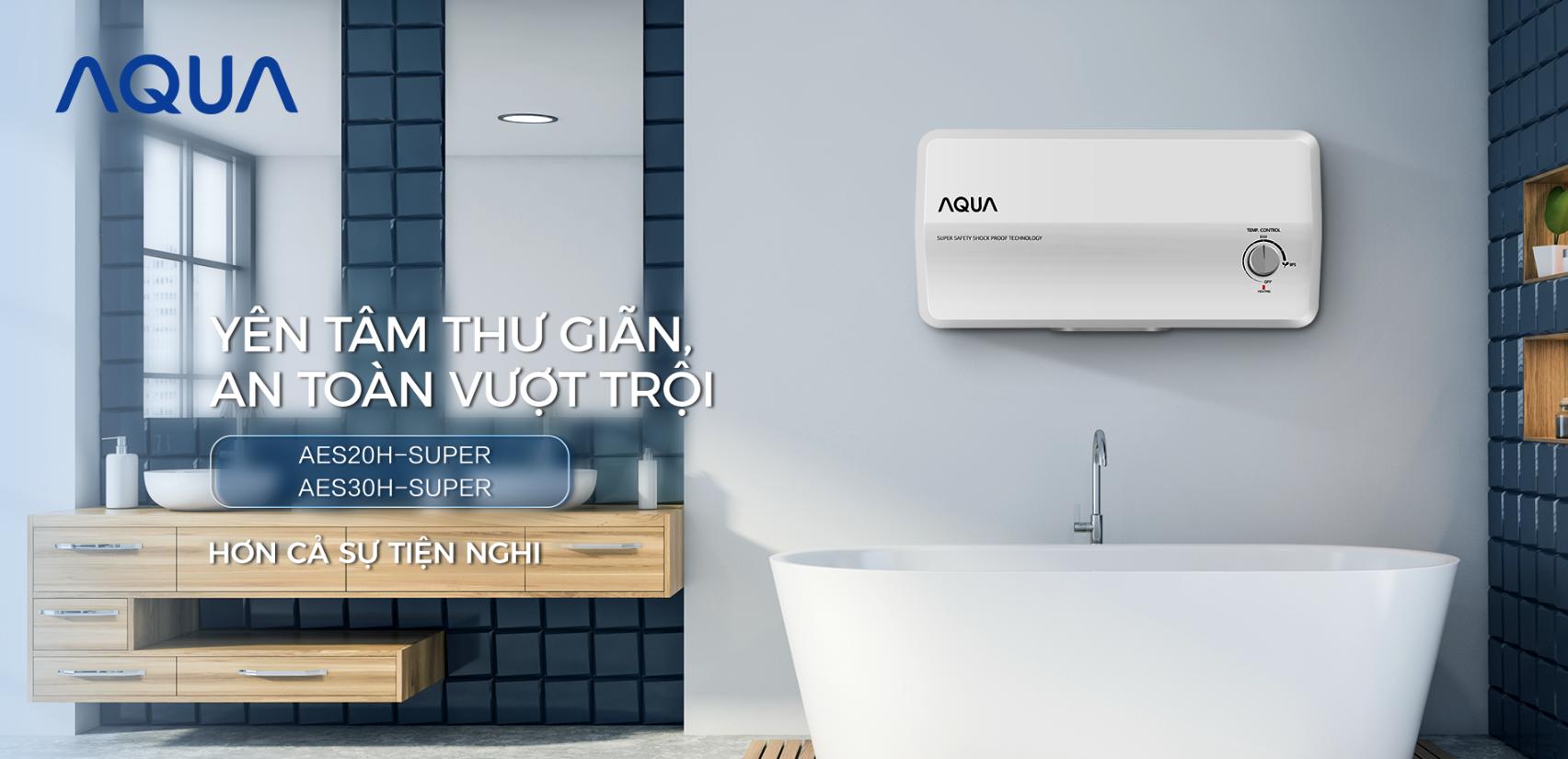 Máy nước nóng gián tiếp Aqua 30 lít AES30H-SUPER