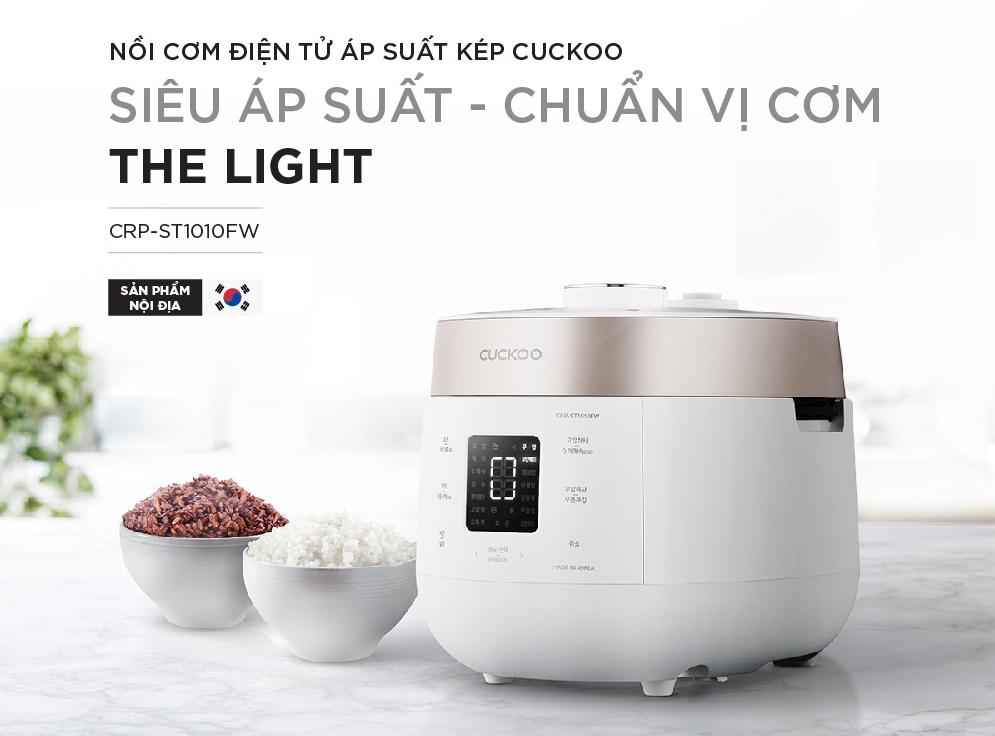 Nồi cơm áp suất kép Cuckoo 1.8 lít CRP-ST1010FW