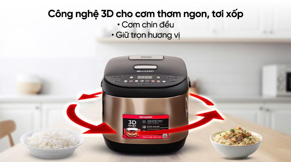 Nồi cơm điện tử Sharp 1.8 lít KS-TH18E2O-RS